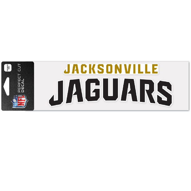 Jacksonville Jaguars Decal 3x10 Perfect Cut Wordmark Color