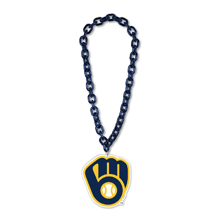 Milwaukee Brewers Necklace Big Fan Chain