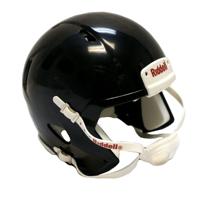 Helmet Riddell Blank Replica Mini Speed Style Black with White Parts