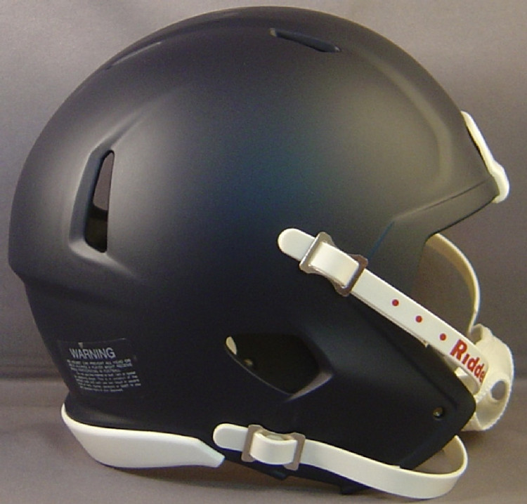 Helmet Riddell Blank Replica Mini Speed Style Matte Black with White Parts