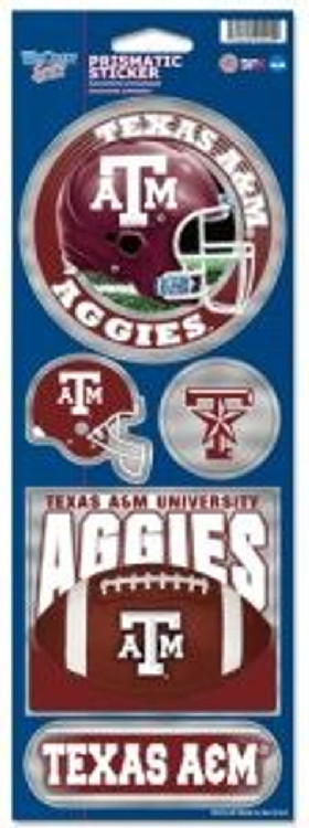 Texas A & M Aggies Stickers Prismatic