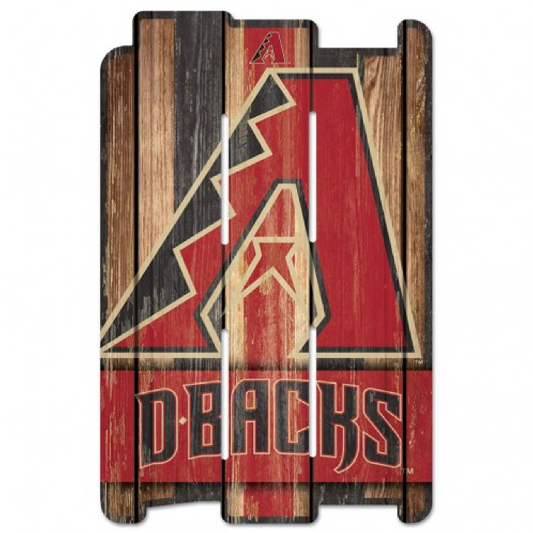 Arizona Diamondbacks Sign 11x17 Wood Fence Style