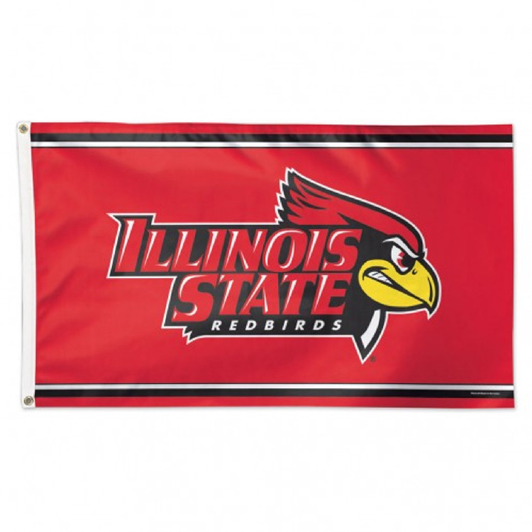 Illinois State Redbirds Flag 3x5 Deluxe Style