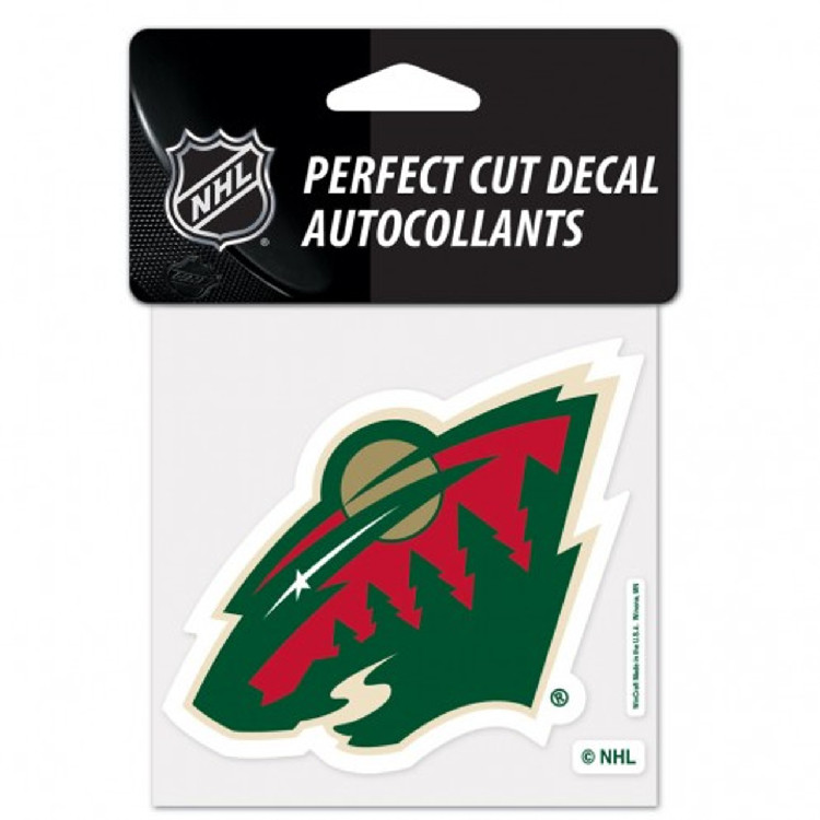 Minnesota Wild Decal 4x4 Perfect Cut Color