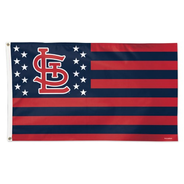 St.Louis Cardinals Flag 3x5 Deluxe Style Stars and Stripes Design