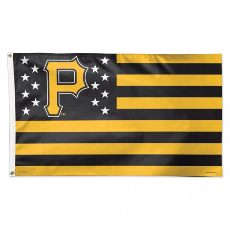 Pittsburgh Pirates Flag 3x5 Deluxe Style Stars and Stripes Design