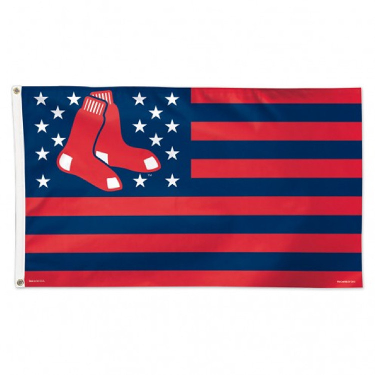 Boston Red Sox Flag 3x5 Deluxe Style Stars and Stripes Design