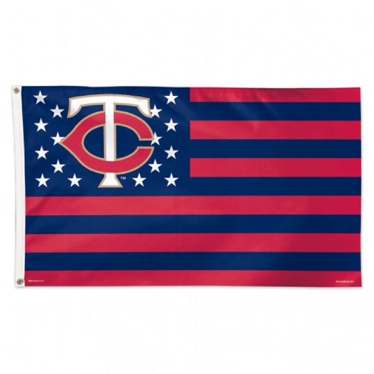 Minnesota Twins Flag 3x5 Deluxe Style Stars and Stripes Design