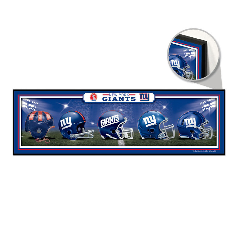 New York Giants Sign 9x30 Wood Helmets Design