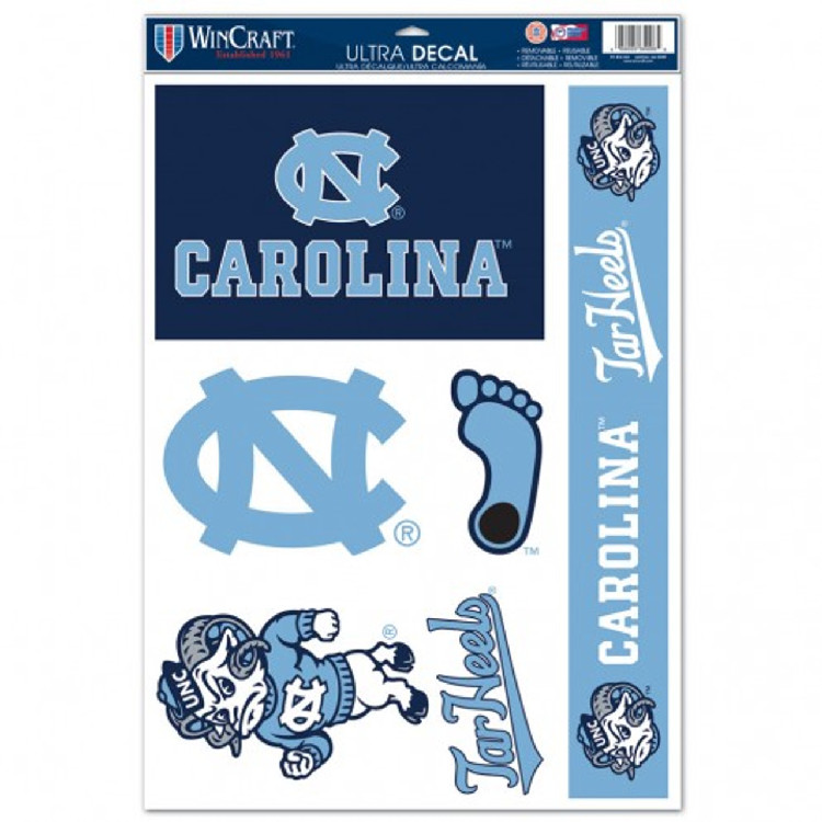 North Carolina Tar Heels Decal 11x17 Multi Use