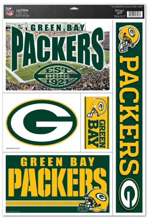 Green Bay Packers Decal 11x17 Ultra