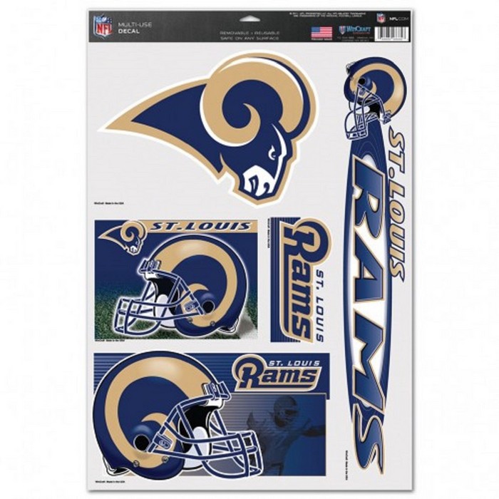 St. Louis Rams Decal 11x17 Multi Use