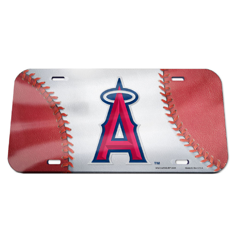 Los Angeles Angels License Plate - Crystal Mirror - Logo