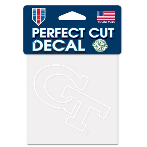 Wincraft Georgia Tech Yellow Jackets Decal 4x4 Perfect Cut White