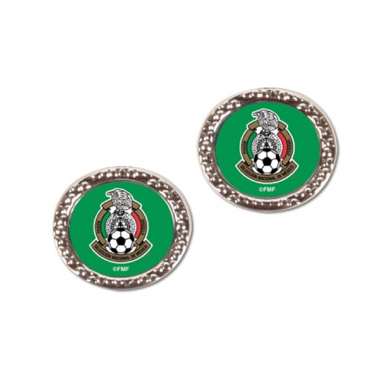 Mexican National Soccer Earrings Post Style