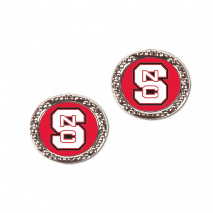 North Carolina State Wolfpack Earrings Post Style