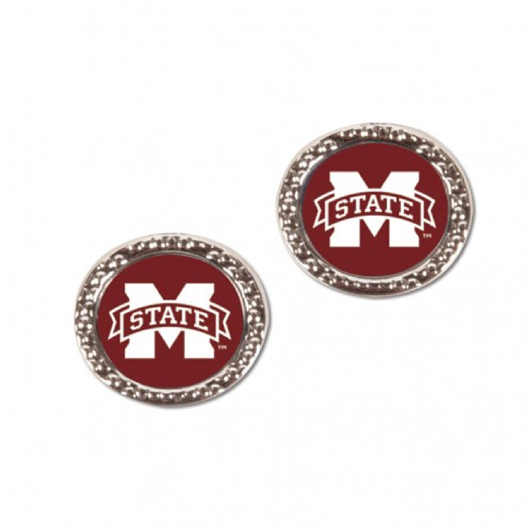 Mississippi State Bulldogs Earrings Post Style