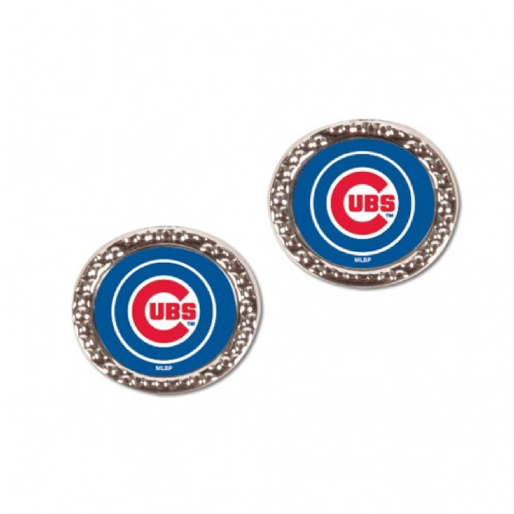 Chicago Cubs Earrings Post Style