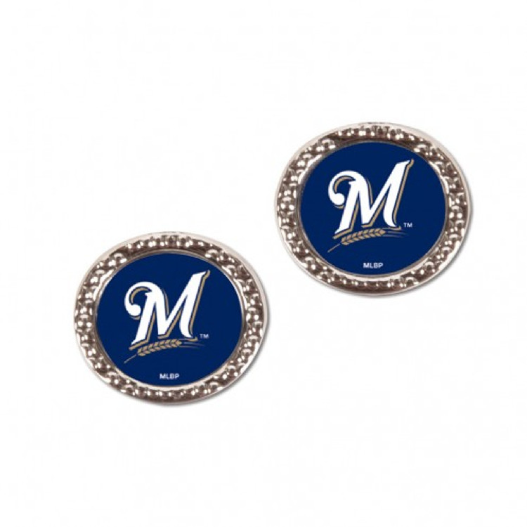 Milwaukee Brewers Earrings Post Style