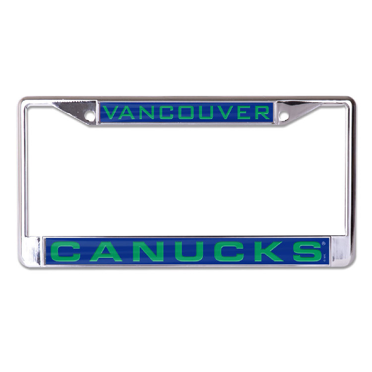 Vancouver Canucks License Plate Frame - Inlaid