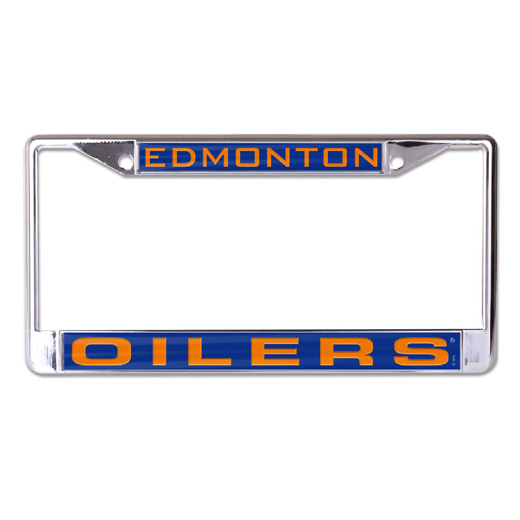 Edmonton Oilers License Plate Frame - Inlaid