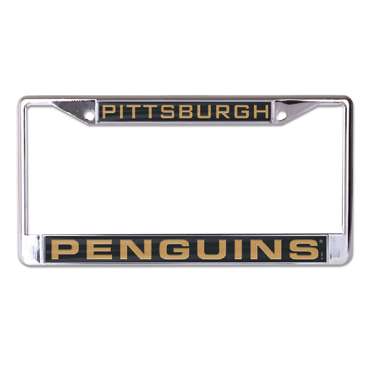 Pittsburgh Penguins License Plate Frame - Inlaid