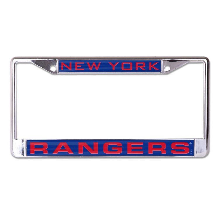 New York Rangers License Plate Frame - Inlaid