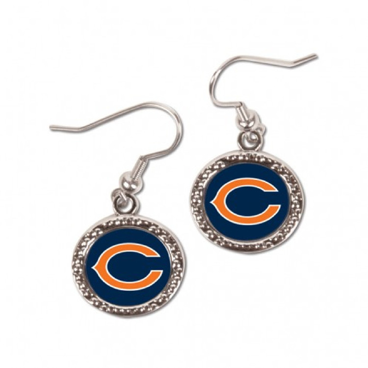 Chicago Bears Earrings Round Style