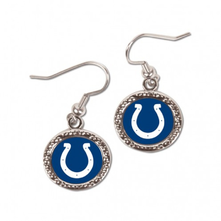 Indianapolis Colts Earrings Round Style