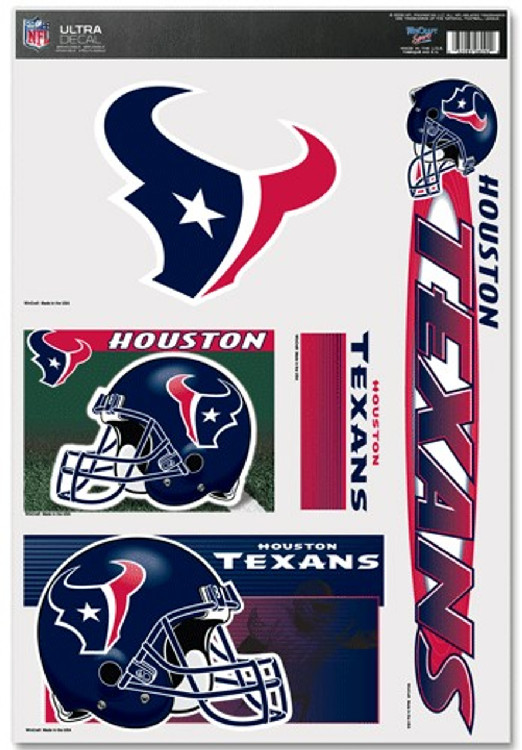 Houston Texans Decal 11x17 Ultra