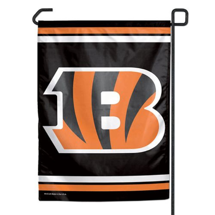 Cincinnati Bengals Flag 12x18 Garden Style 2 Sided