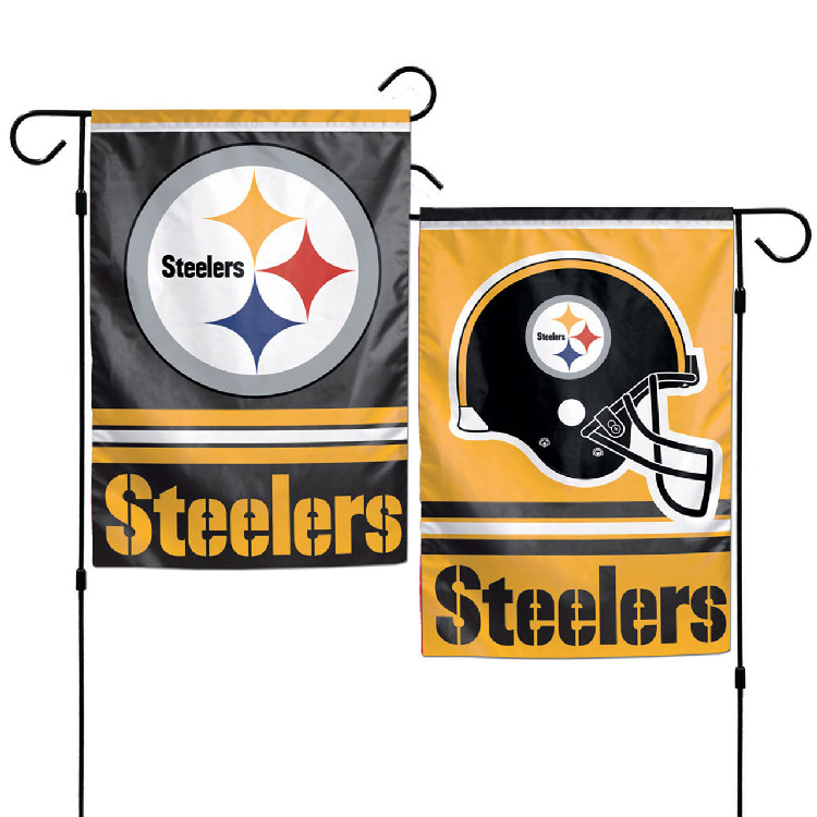 Pittsburgh Steelers Flag 12x18 Garden Style 2 Sided