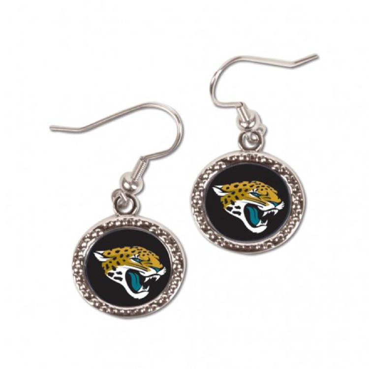 Jacksonville Jaguars Earrings Round Style