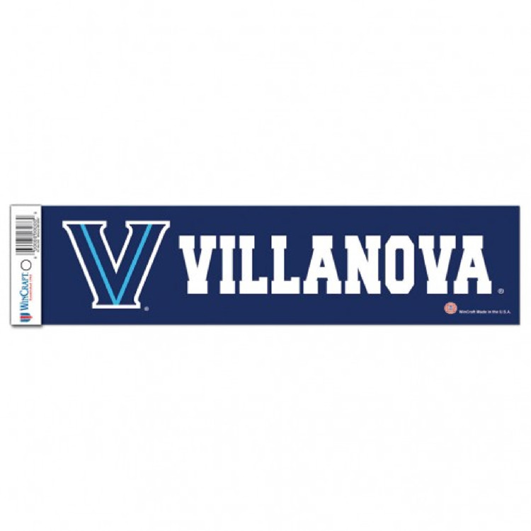 Villanova Wildcats Decal 3x12 Bumper Strip Style