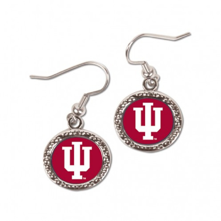 Indiana Hoosiers Earrings Round Style