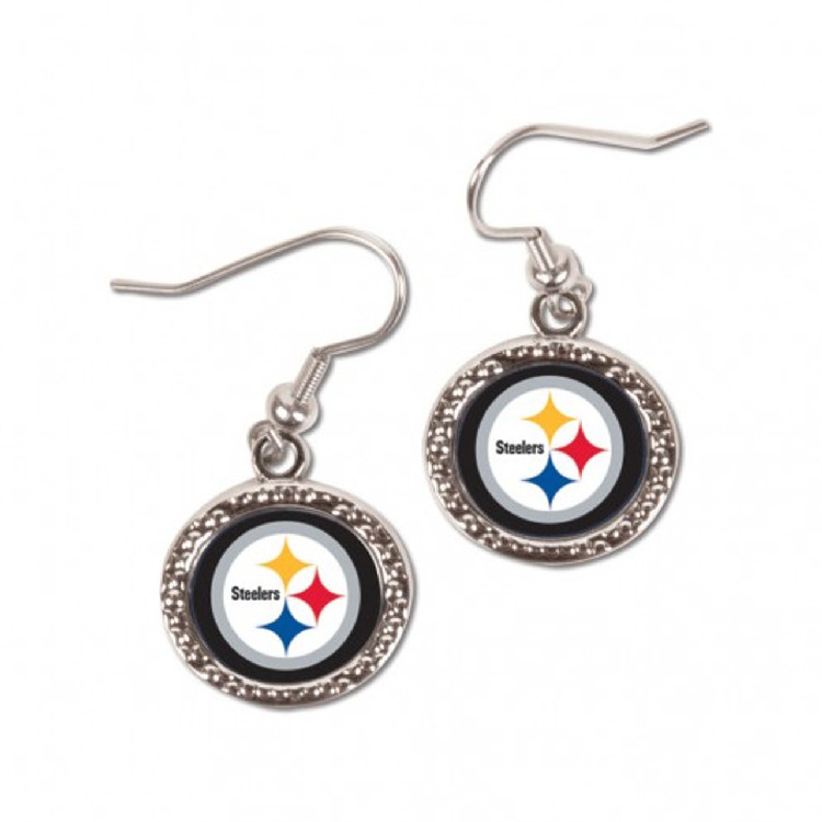 Pittsburgh Steelers Earrings Round Style