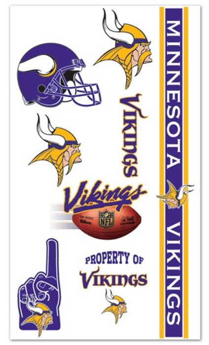 Minnesota Vikings Temporary Tattoos