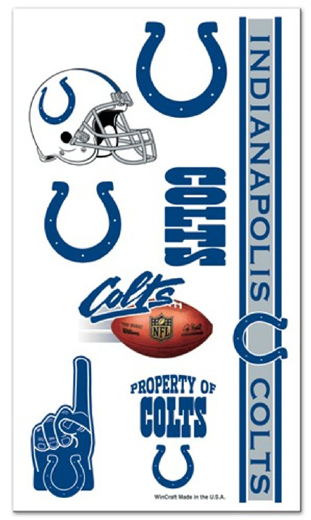 Indianapolis Colts Temporary Tattoos