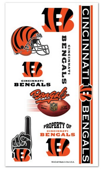 Cincinnati Bengals Temporary Tattoos