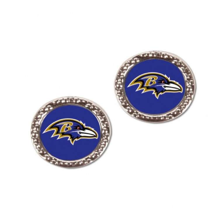 Baltimore Ravens Earrings Post Style