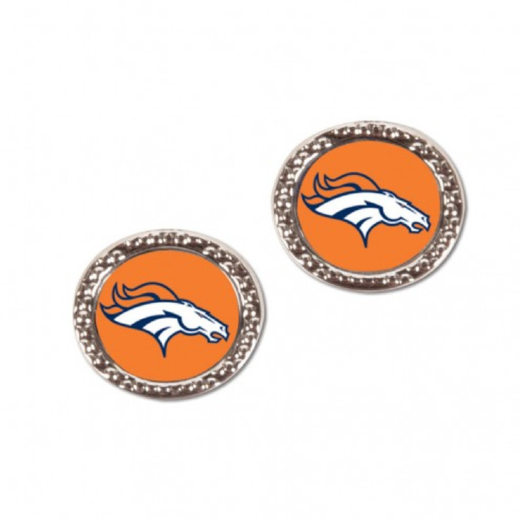 Denver Broncos Earrings Post Style