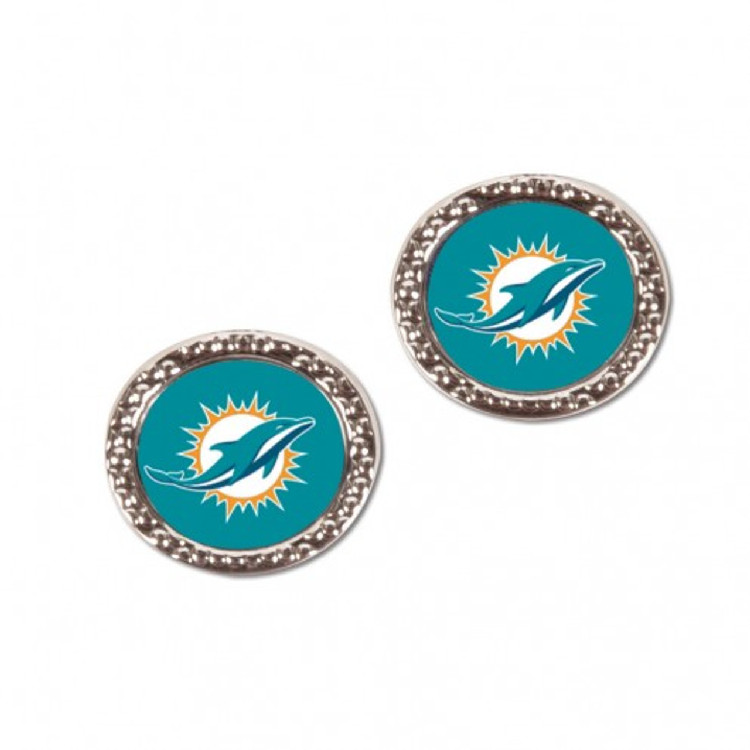 Miami Dolphins Earrings Post Style