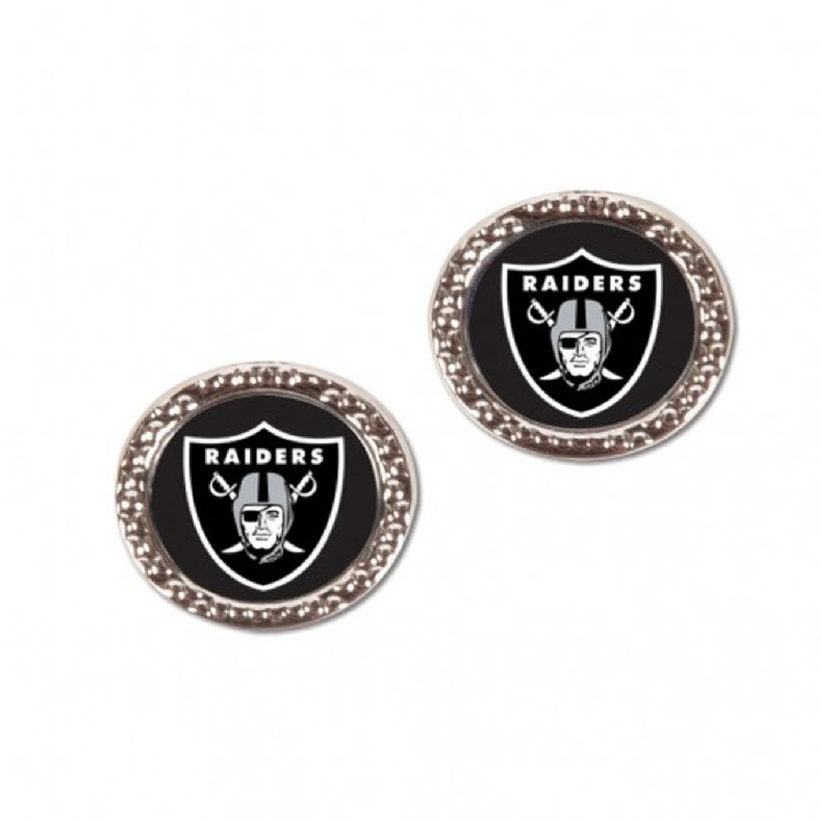 Las Vegas Raiders Earrings Post Style