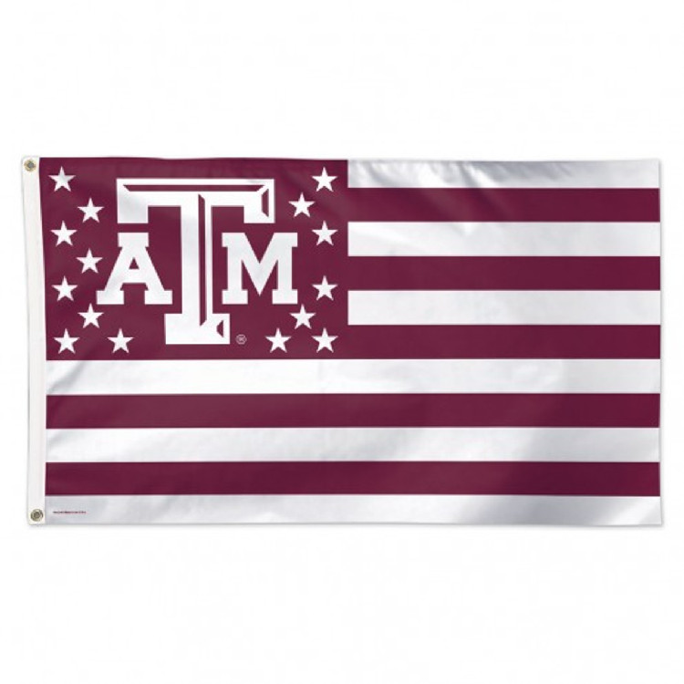 Texas A&M Aggies Flag 3x5 Deluxe Style Stars and Stripes Design