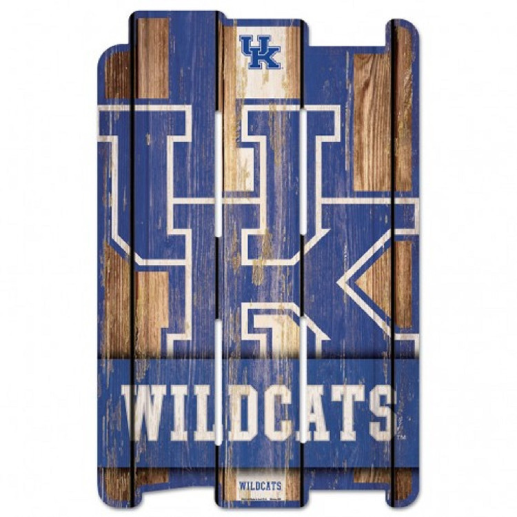 Kentucky Wildcats Sign 11x17 Wood Fence Style