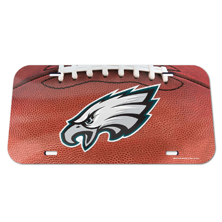 Philadelphia Eagles License Plate Crystal Mirror Football Design