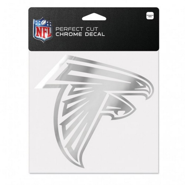 Atlanta Falcons Decal 6x6 Perfect Cut Chrome