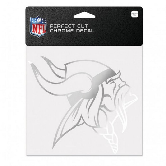 Minnesota Vikings Decal 6x6 Perfect Cut Chrome