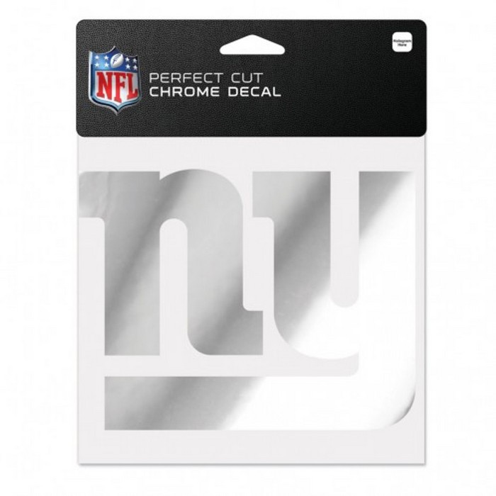 New York Giants Decal 6x6 Perfect Cut Chrome