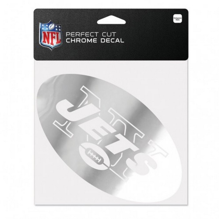 New York Jets Decal 6x6 Perfect Cut Chrome